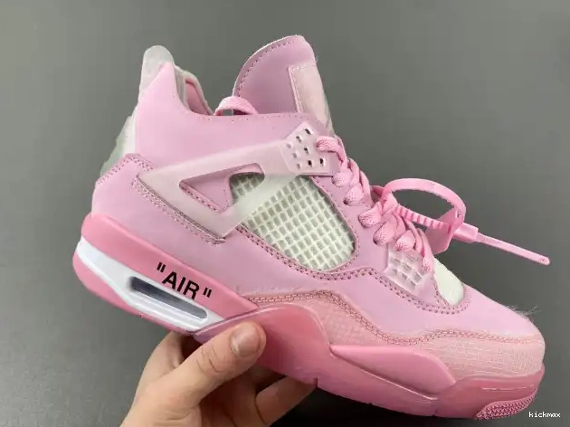 Cheap JORDAN OFF-WHITE X 4 PINK 0525